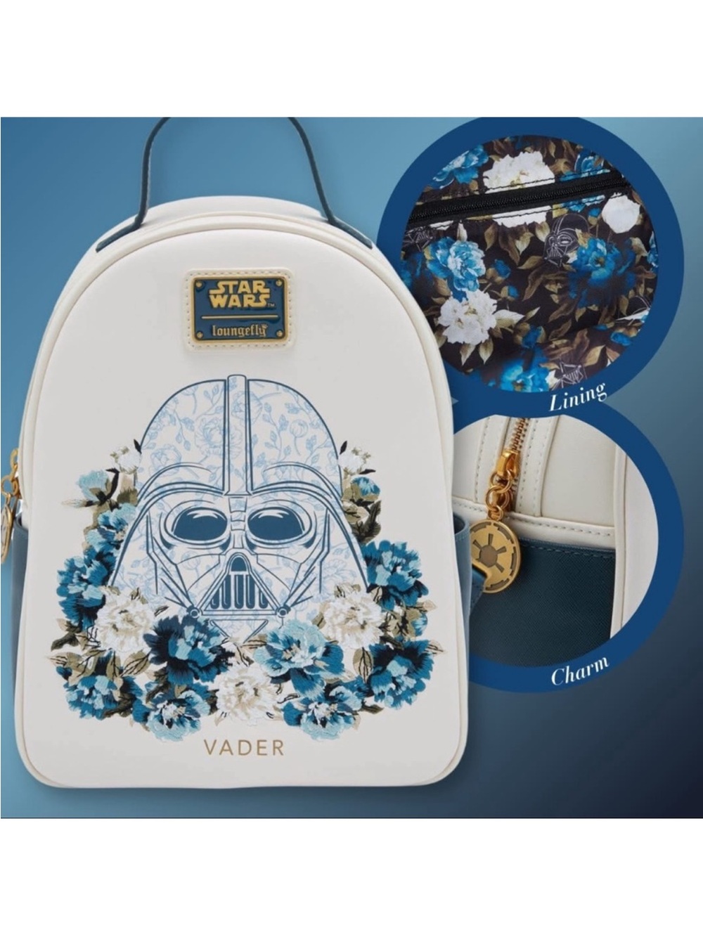 Loungefly Star Wars Darth Vader Floral Mini Backpack - BoxLunch Exclusive